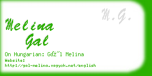 melina gal business card